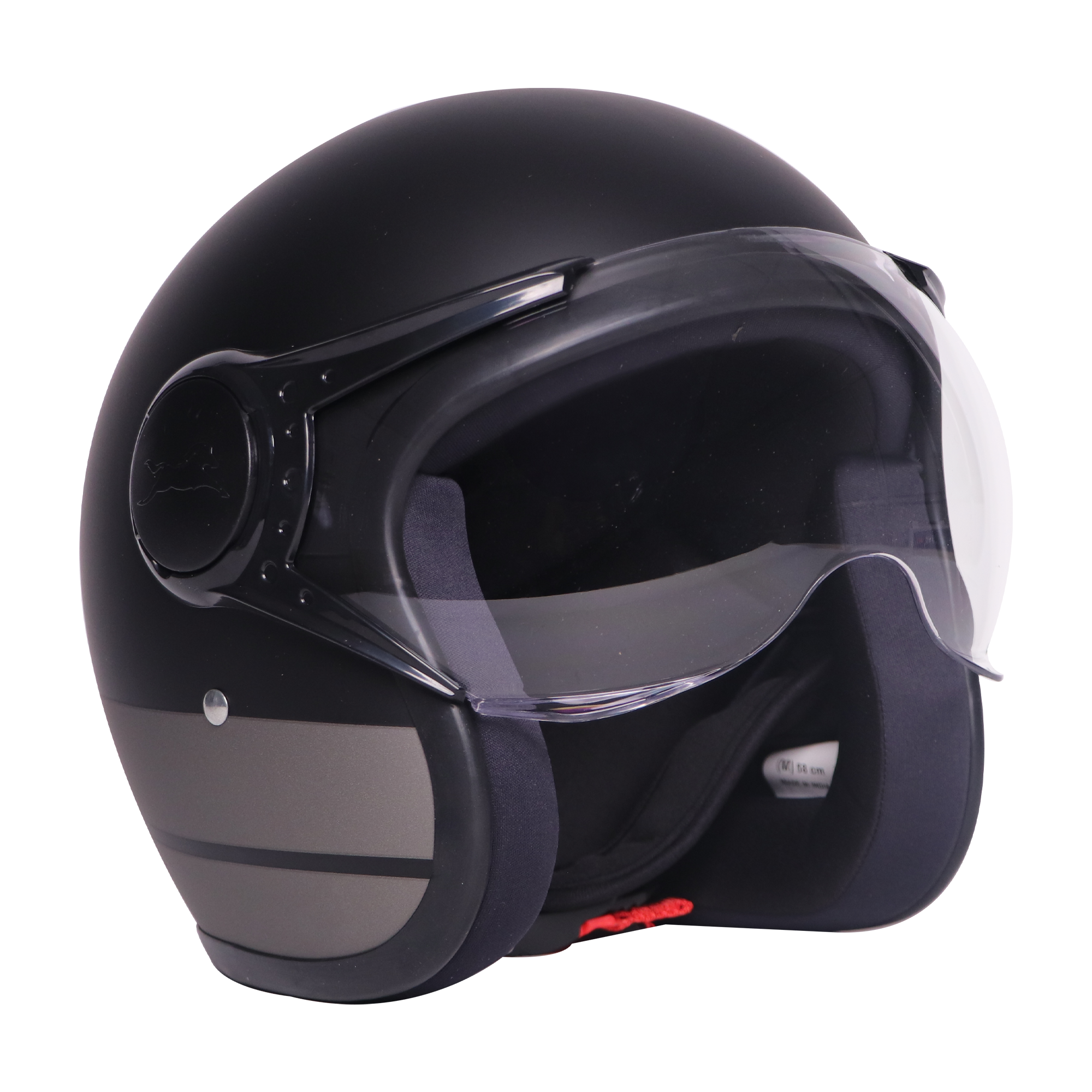 TVS J110 Half Face Helmet, Titanium Grey Matte